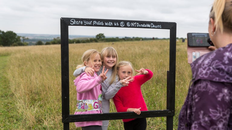 Picture frame at Dunstable Downs and Whipsnade Estate, Bedfordshire